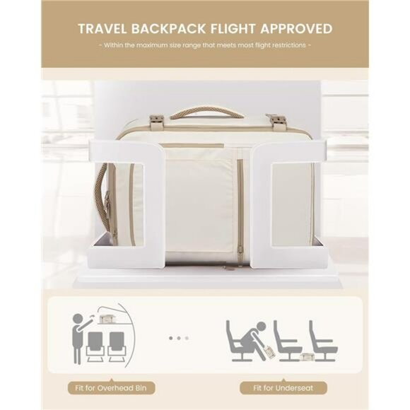 Airline approved large travel backpack 40L carry on personal item bag with lapto - Picture 5 of 7